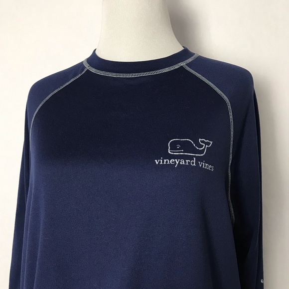 Vineyard Vines Blue Size Small Men’s Performance Long Sleeve Shirt - Picture 2 of 7